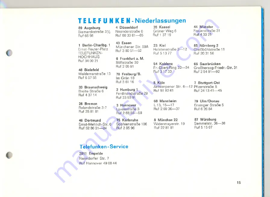 Telefunken T 101 Скачать руководство пользователя страница 19