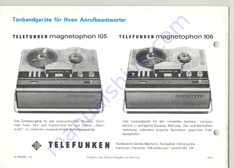 Telefunken T 101 Скачать руководство пользователя страница 22