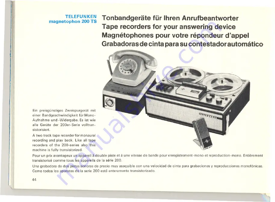 Telefunken T 104 Скачать руководство пользователя страница 43