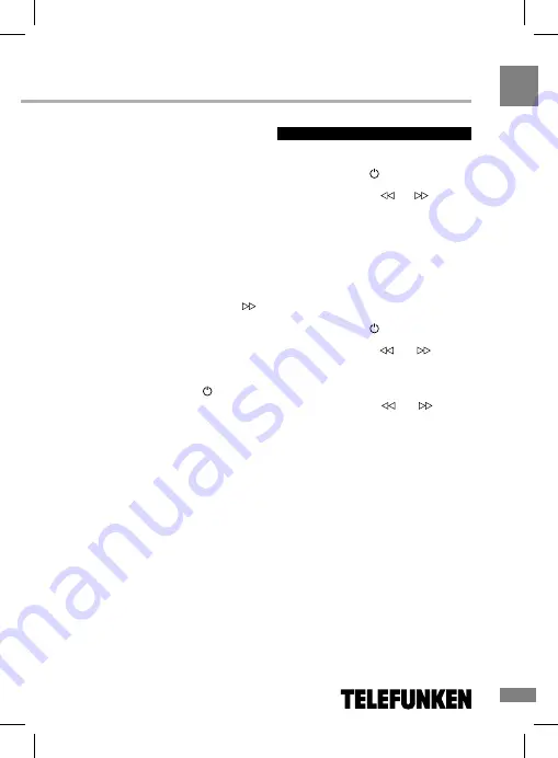 Telefunken TF-1525 Instruction Manual Download Page 9