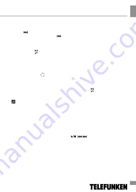 Telefunken TF-FMT19BT Instruction Manual Download Page 6