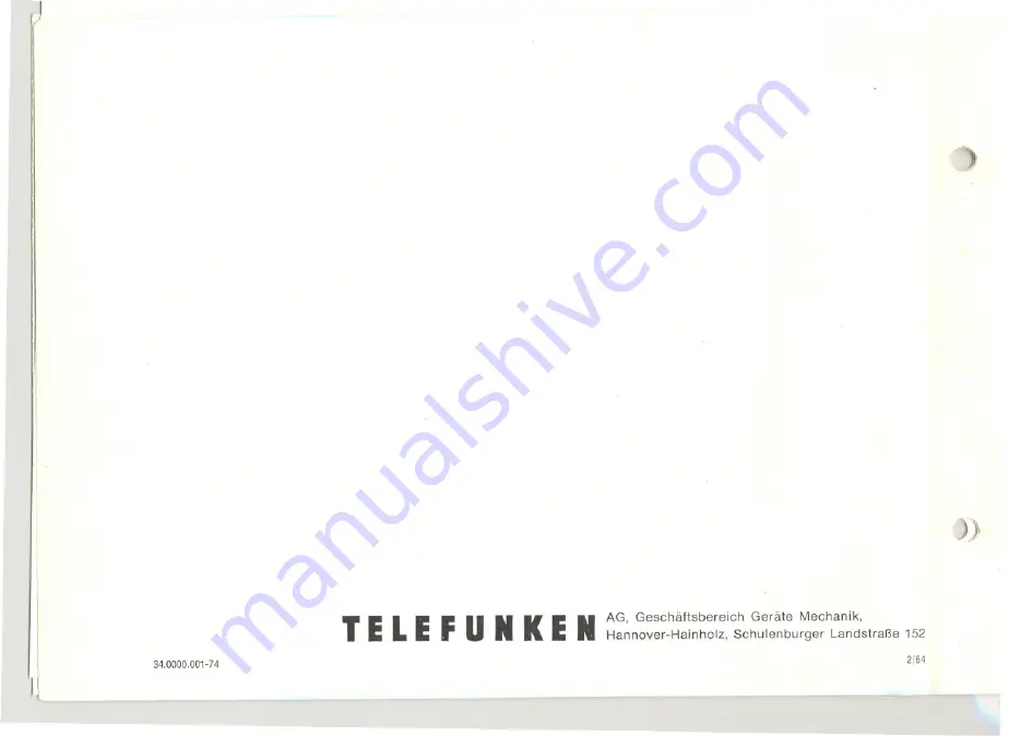 Telefunken V 820 HiFi (German) Bedienungsanleitung Download Page 14