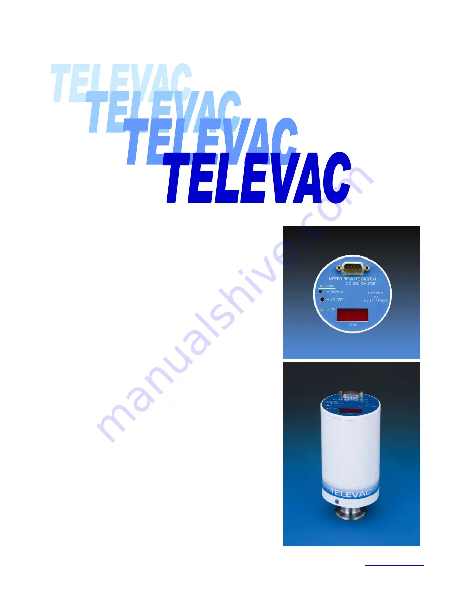 TELEVAC MP7ER Instruction Manual Download Page 1