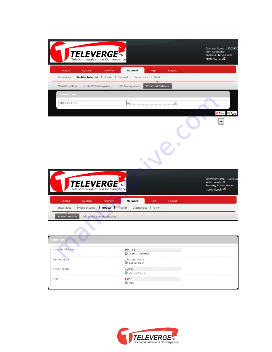 Televerge TEERAS User Manual Download Page 45