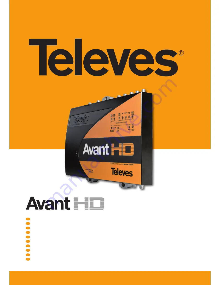 Televes Avant HD Quick Manual Download Page 1