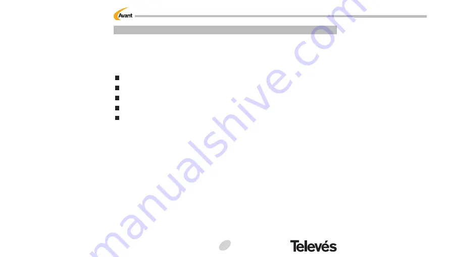 Televes Avant User Manual Download Page 4