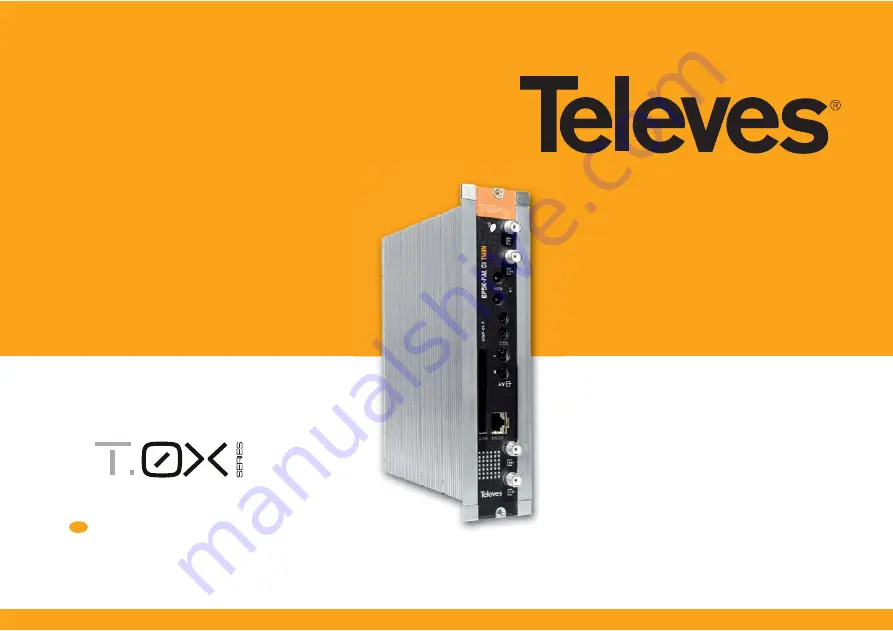 Televes T.0X Series User Manual Download Page 1