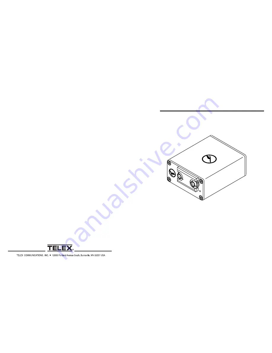 Telex LCU-3 User Manual Download Page 1