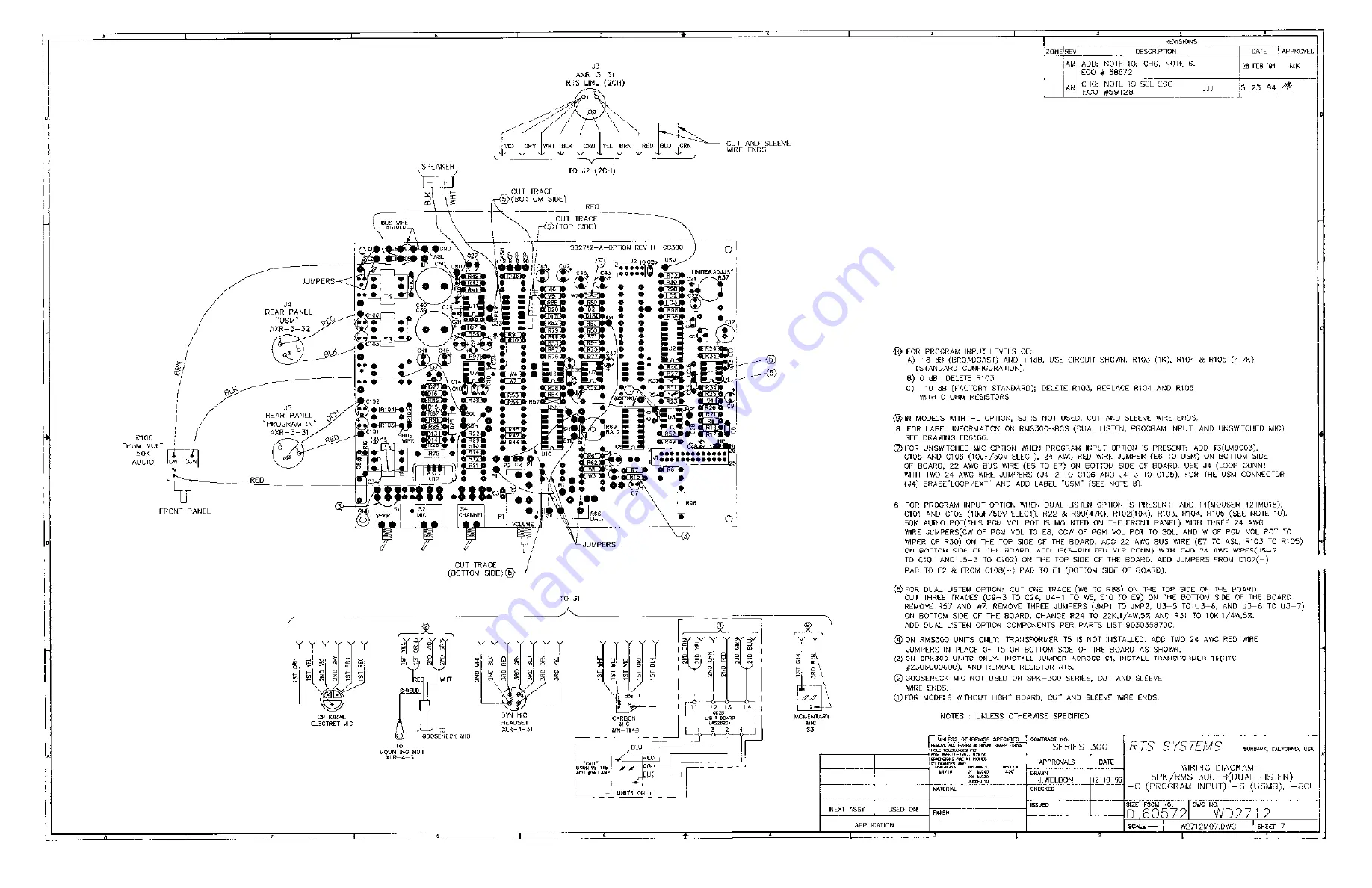 Telex RTS SPK300L User Manual Download Page 28