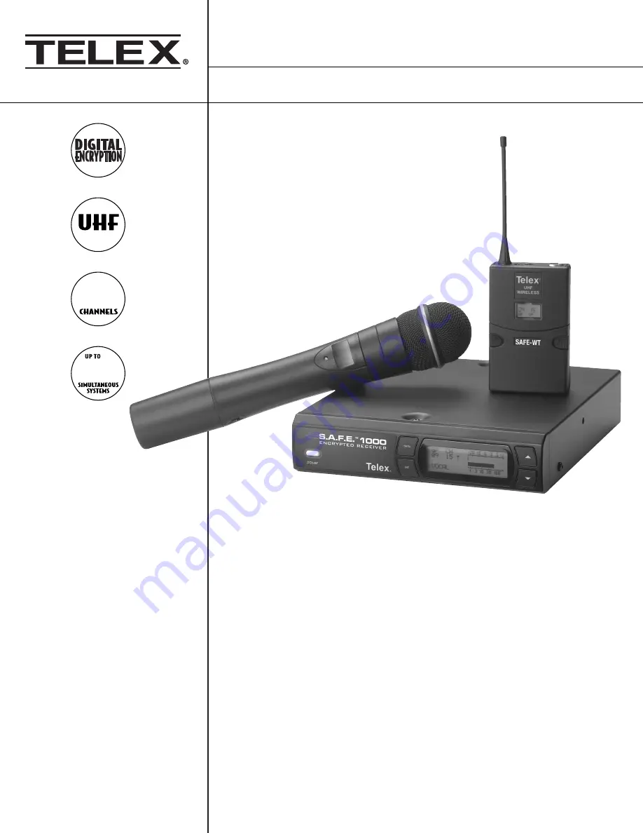 Telex SAFE-1000 Specifications Download Page 1