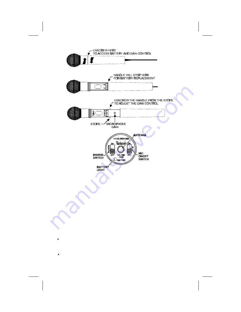 Telex UR-700 Operating Instructions Manual Download Page 10