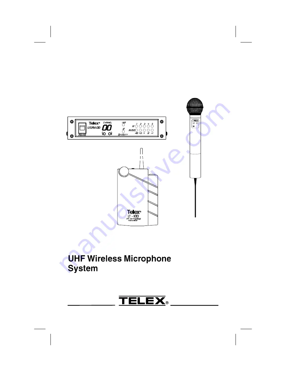 Telex USR-100 Operating Instructions Manual Download Page 1