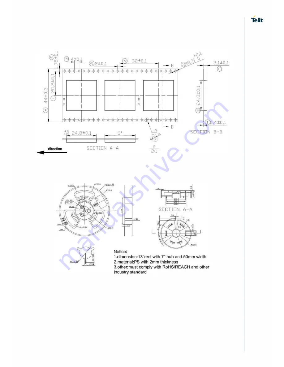 Telit Wireless Solutions GL865 V3 Скачать руководство пользователя страница 66