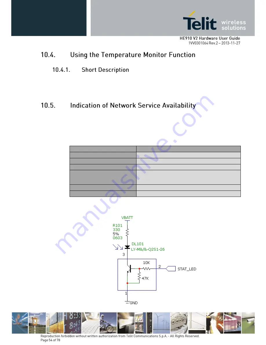 Telit Wireless Solutions HE910-EU V2 Hardware User'S Manual Download Page 54