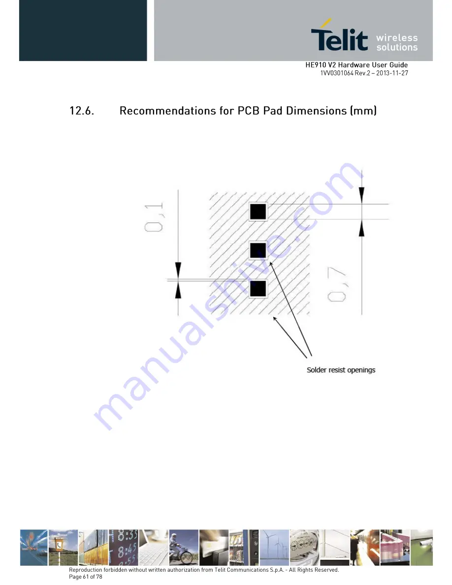 Telit Wireless Solutions HE910-EU V2 Скачать руководство пользователя страница 61