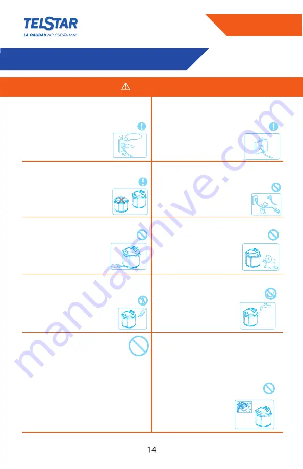 Telstar Olla Multiuso MY-CS5004W Скачать руководство пользователя страница 14
