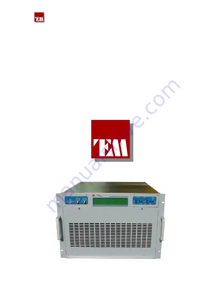 TEM A07A2200S Maintenance And Installation Manual Download Page 1