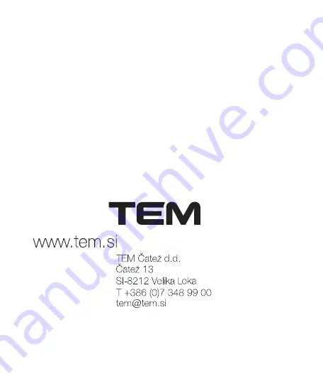 TEM EE32 User Manual Download Page 1