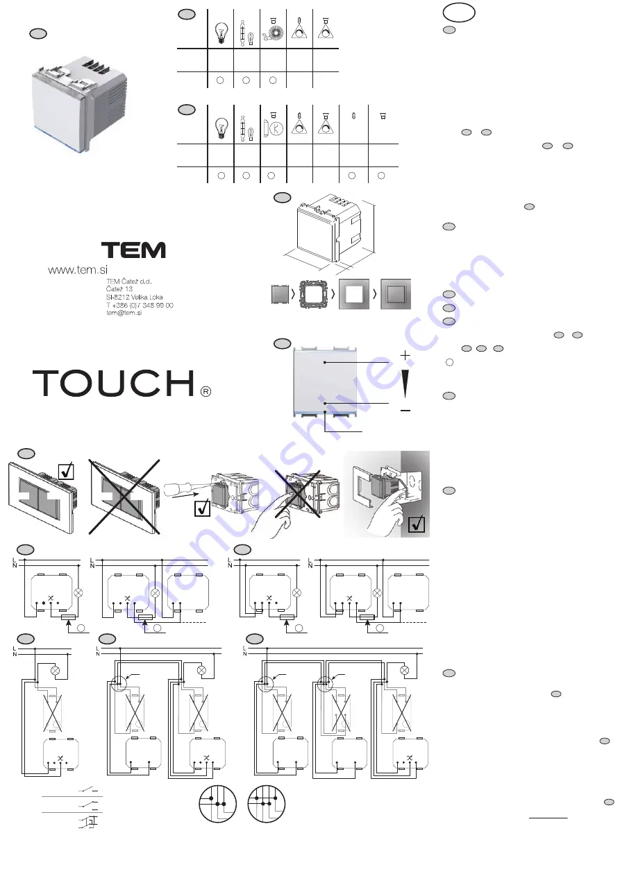 TEM TOUCH EM25 Скачать руководство пользователя страница 4