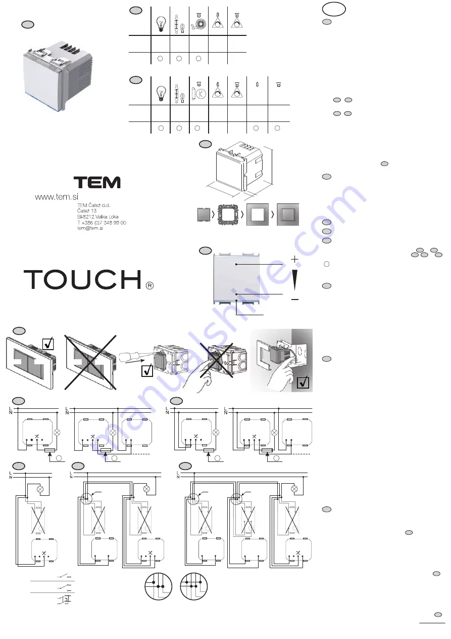 TEM TOUCH EM25 Скачать руководство пользователя страница 15