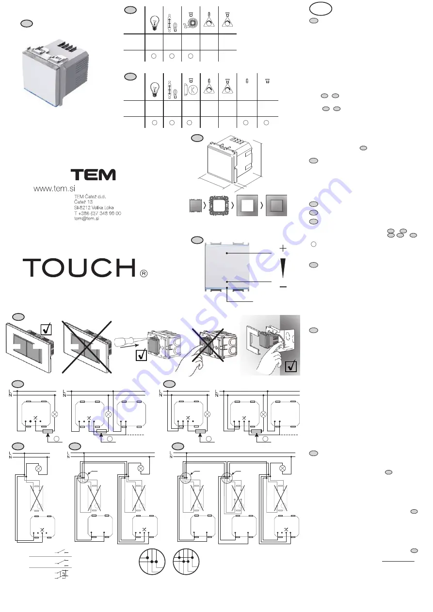 TEM TOUCH EM25 Скачать руководство пользователя страница 19