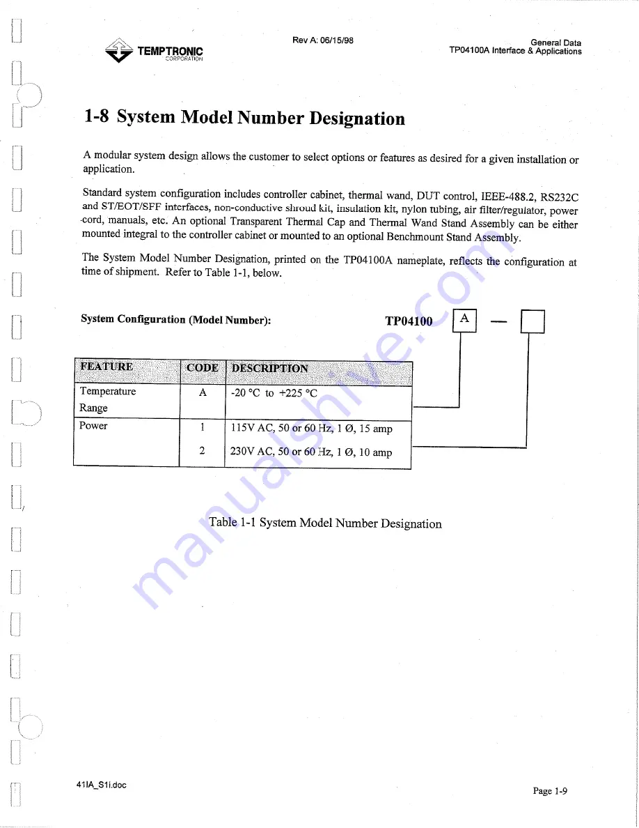 Temptronic ThermoStream TP04100A Interface & Applications Manual Download Page 32