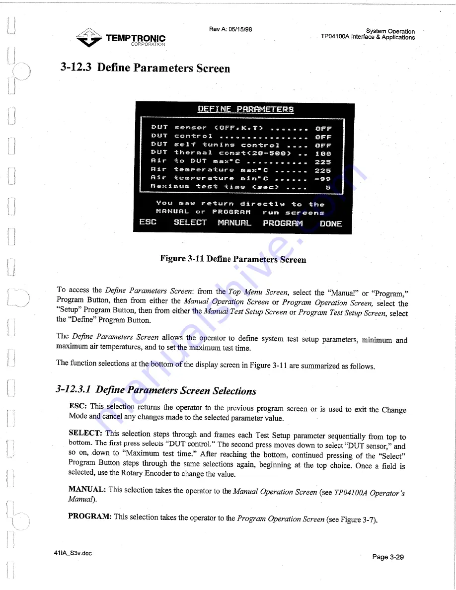 Temptronic ThermoStream TP04100A Interface & Applications Manual Download Page 102