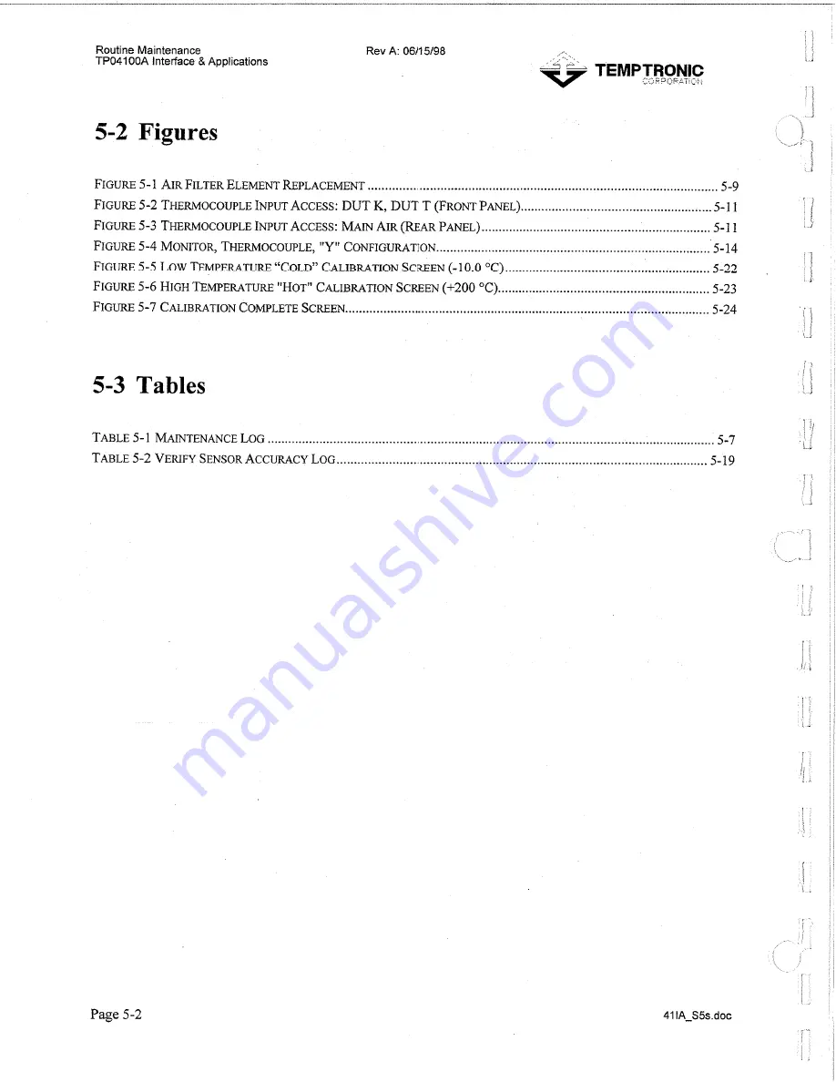 Temptronic ThermoStream TP04100A Interface & Applications Manual Download Page 137