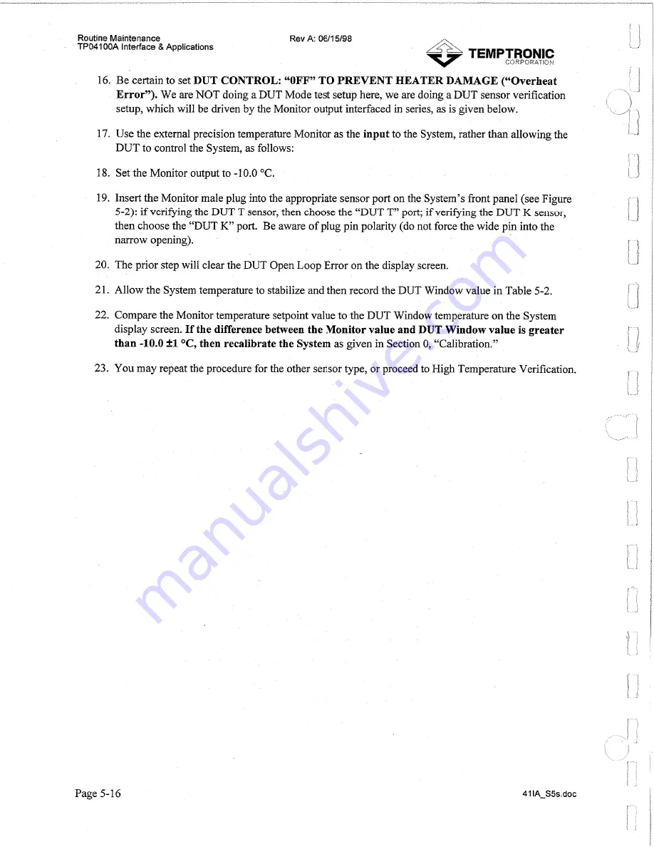 Temptronic ThermoStream TP04100A Interface & Applications Manual Download Page 149