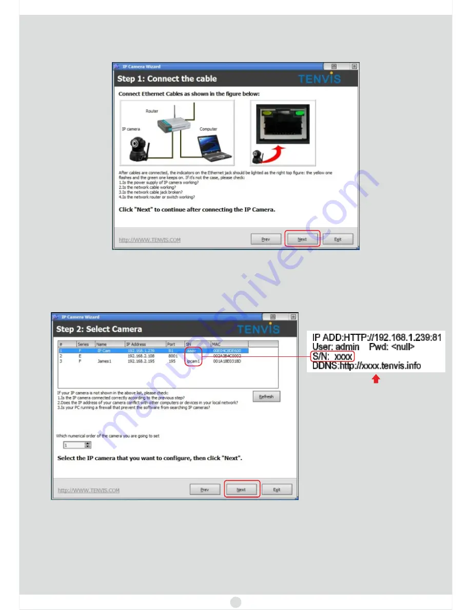 Tenvis IP Camera Quick Start Manual Download Page 5