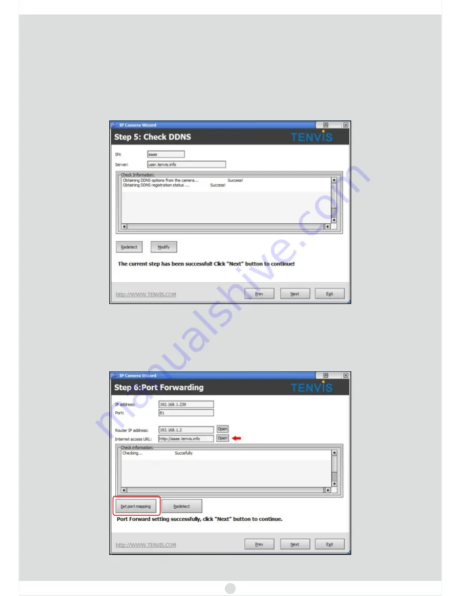 Tenvis IP Camera Quick Start Manual Download Page 8