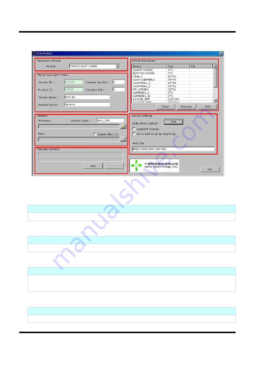 TENX TECHNOLOGY UM-TP6820_E User Manual Download Page 7