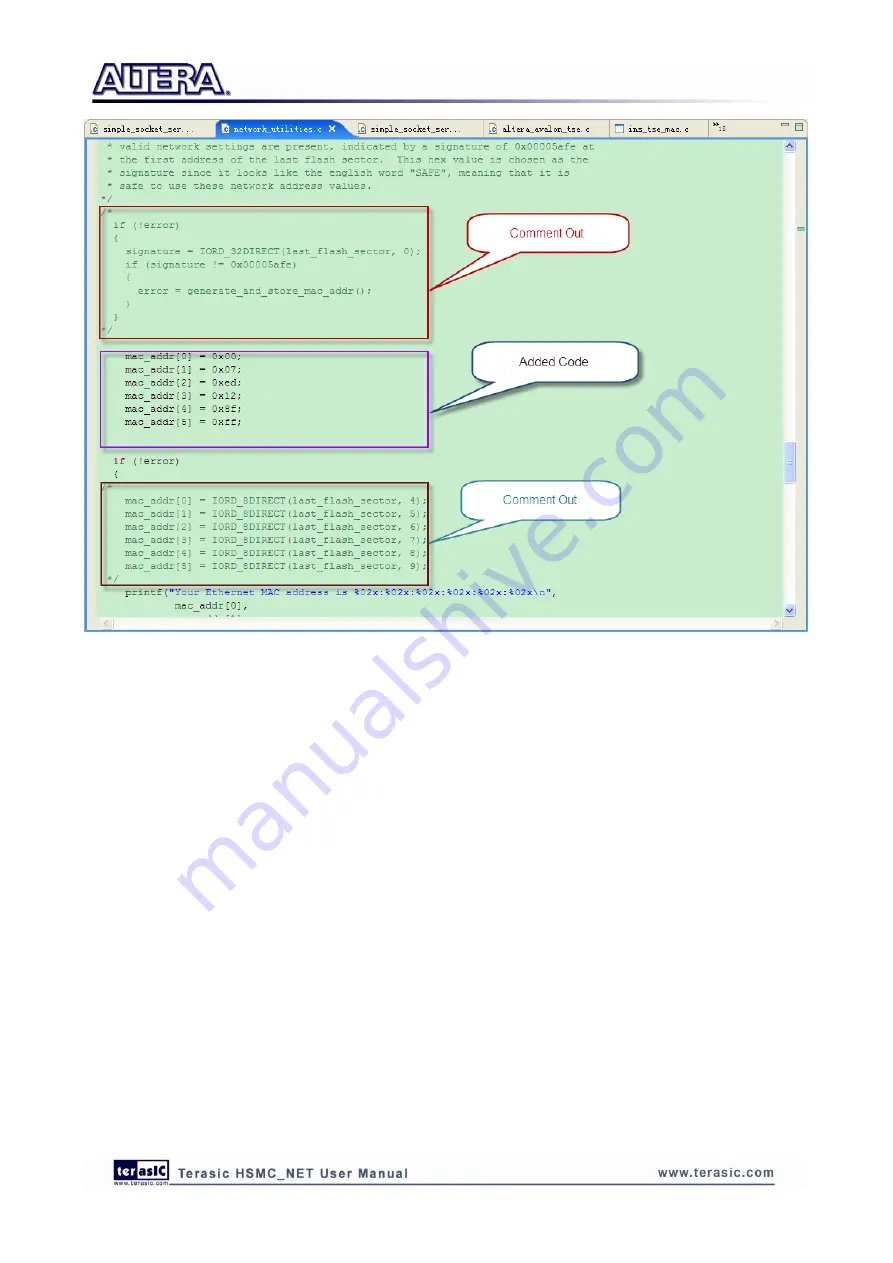 Terasic HSMC-NET User Manual Download Page 25