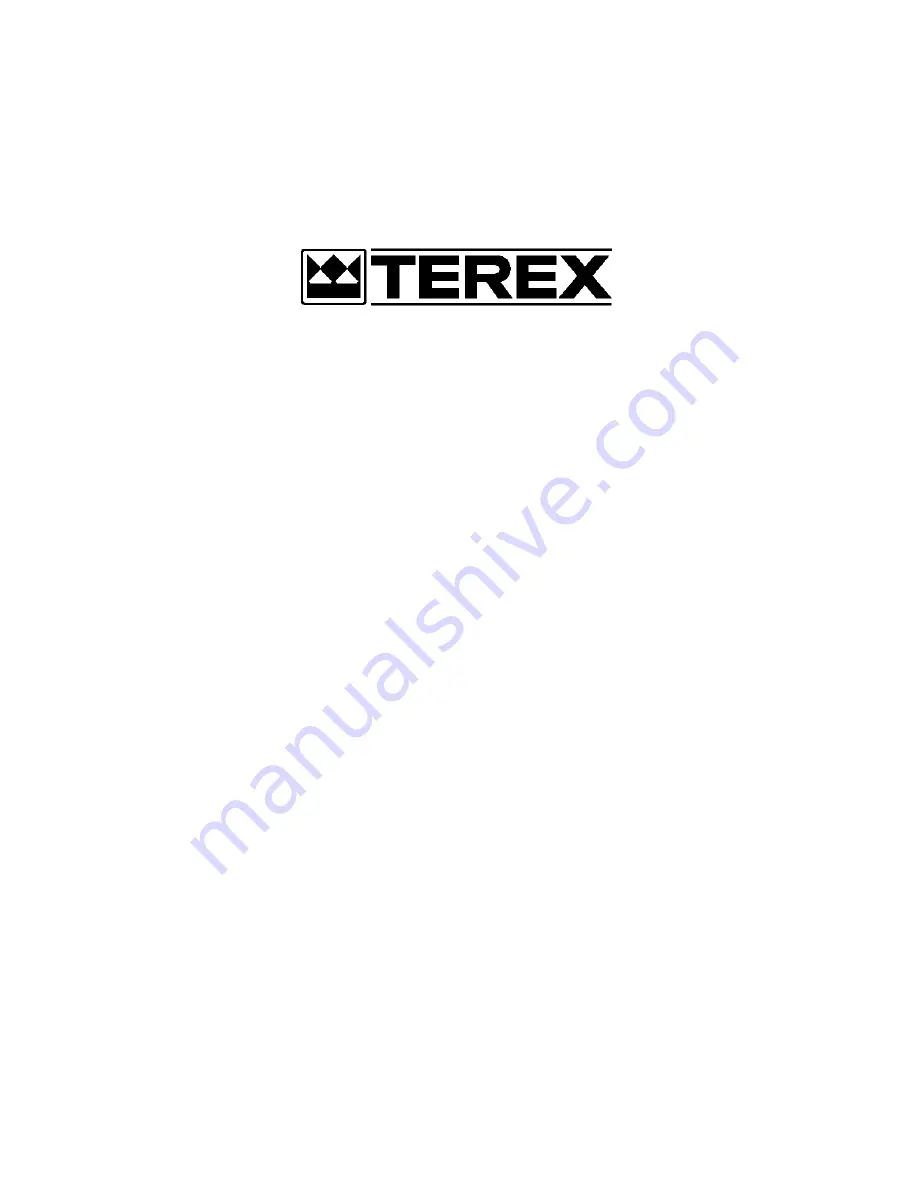 Terex TR100 Operation Manual Download Page 25