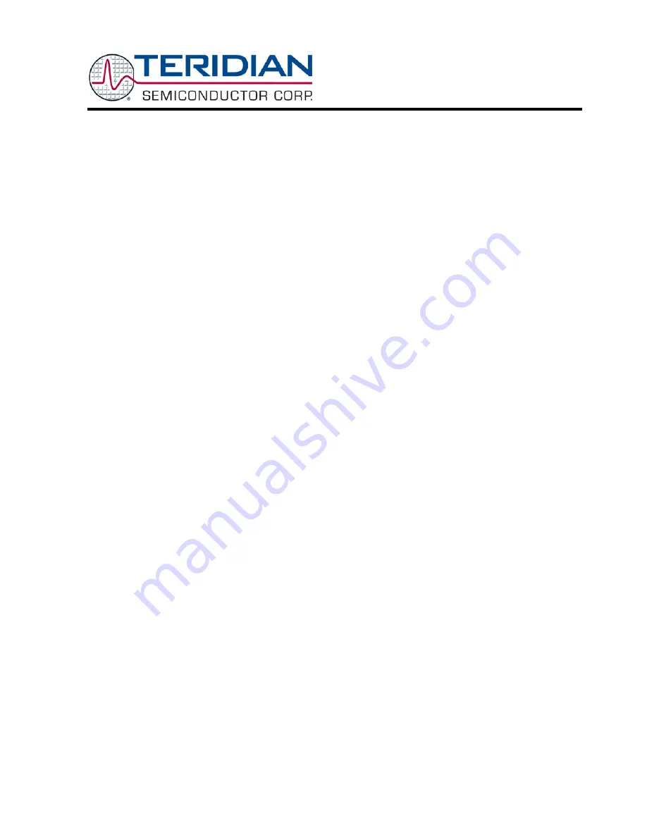 Teridian 73S1215F User Manual Download Page 1