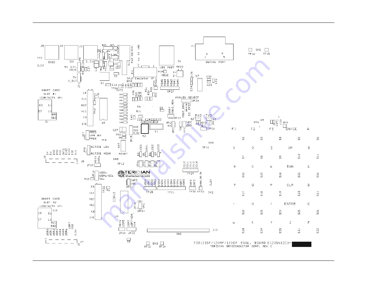 Teridian 73S1215F User Manual Download Page 22