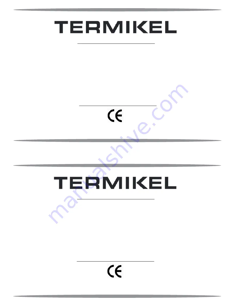 Termikel KFC 6110 User Manual Download Page 1