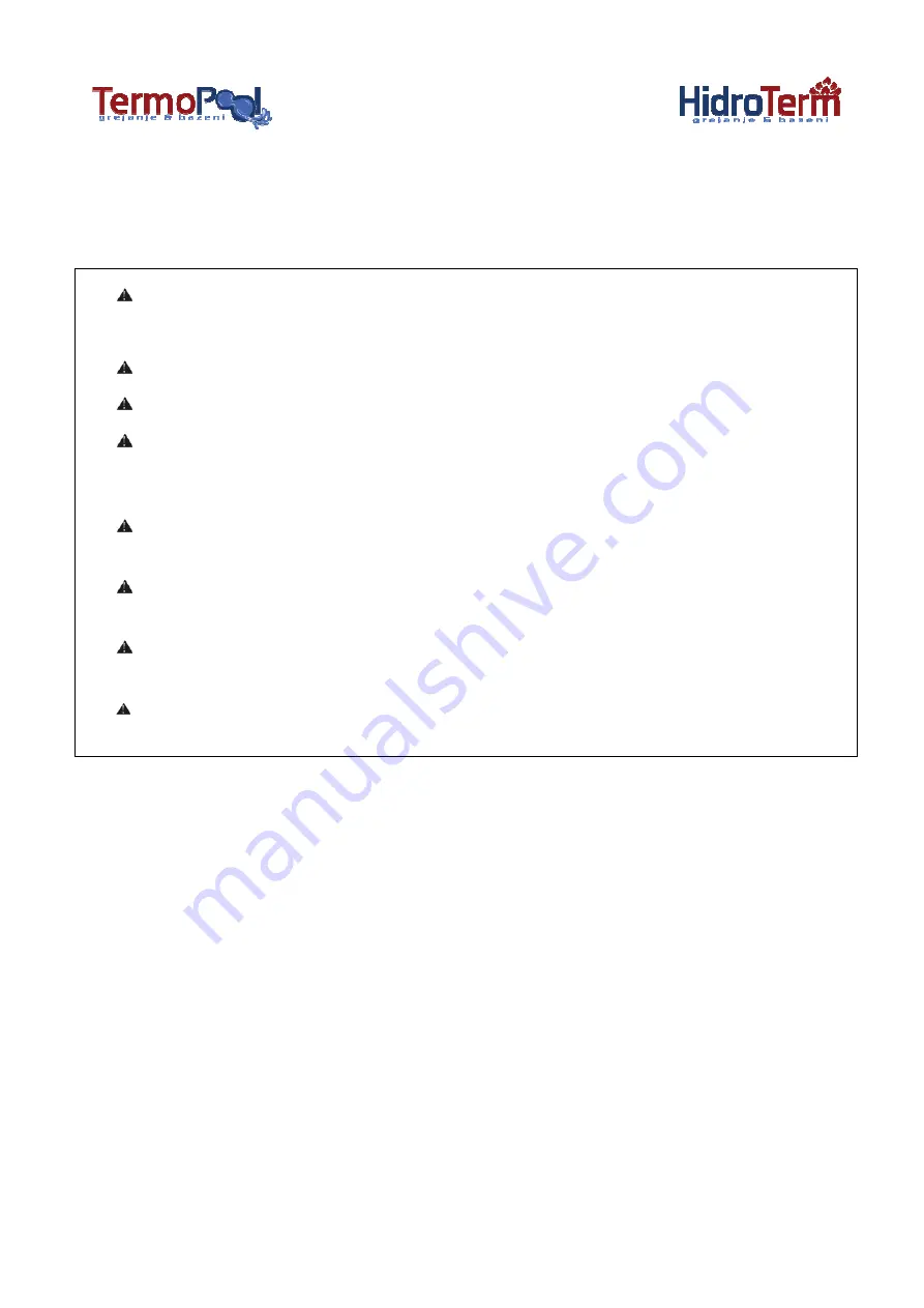 TermoPool HidroTerm SHP03 Installation And User Manual Download Page 4