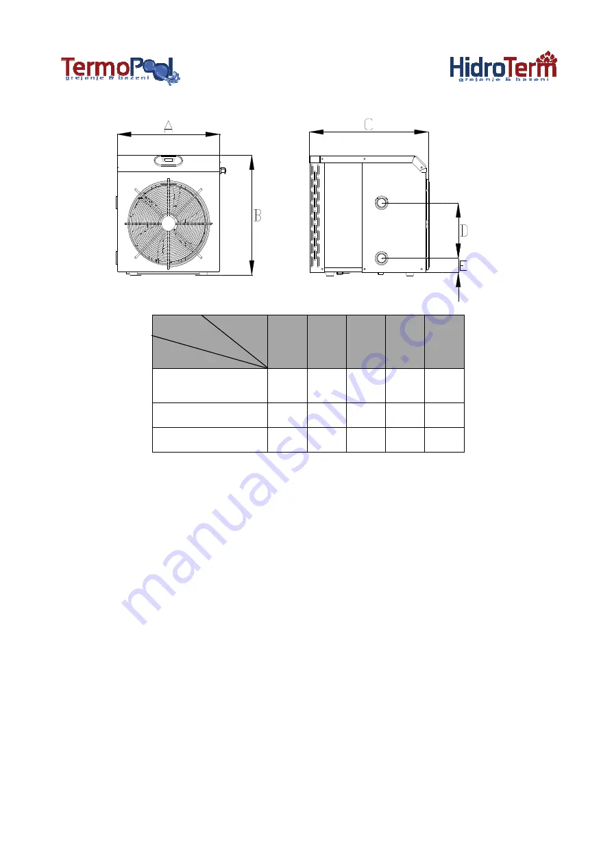 TermoPool HidroTerm SHP03 Installation And User Manual Download Page 10