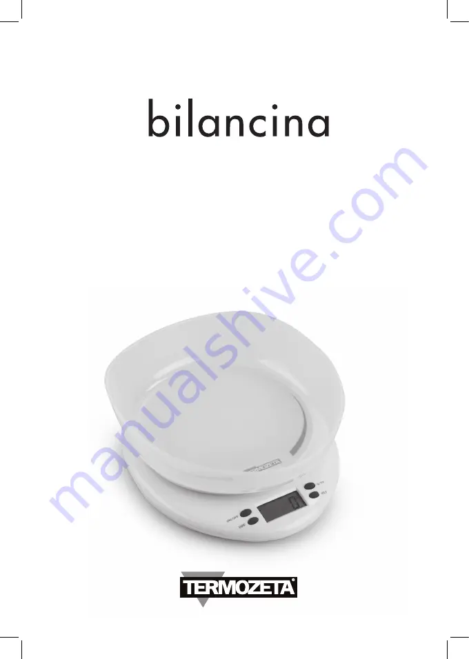 Termozeta Bilancina Instruction Manual Download Page 1