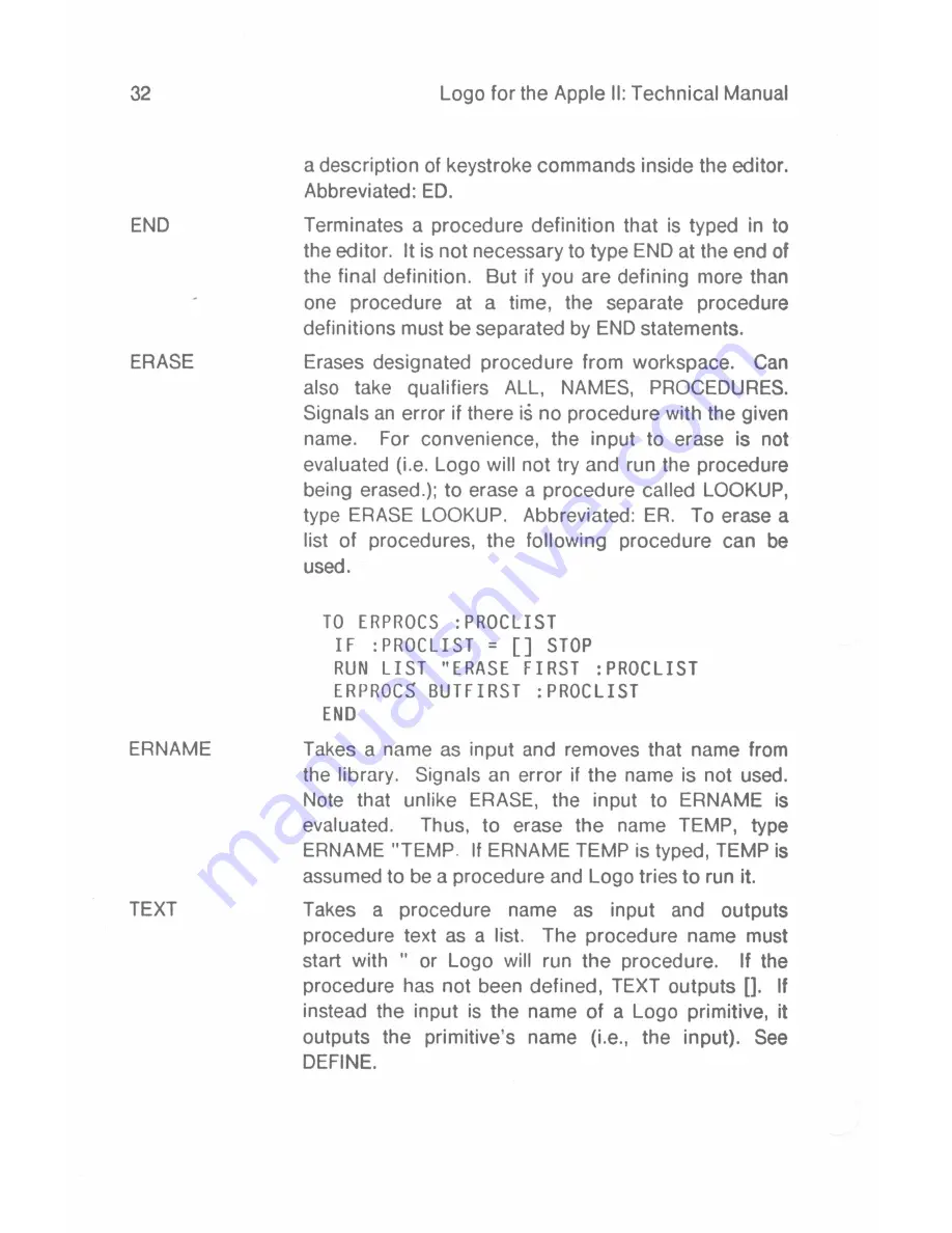 terrapin Apple II Technical Manual Download Page 40