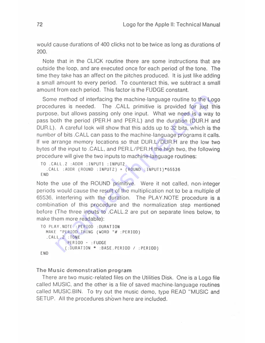 terrapin Apple II Technical Manual Download Page 80