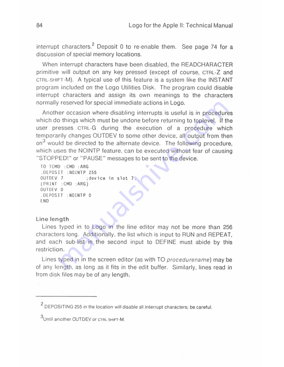 terrapin Apple II Technical Manual Download Page 92