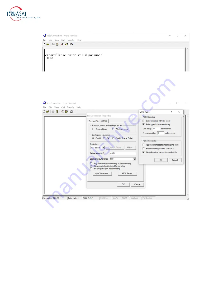 Terrasat IBUC 3 Operation Manual Download Page 128