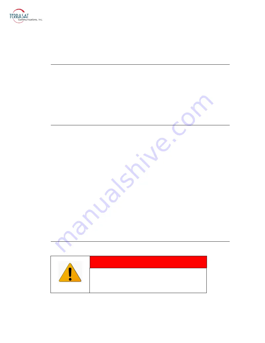 Terrasat Rx 1+1 Operation Manual Download Page 40