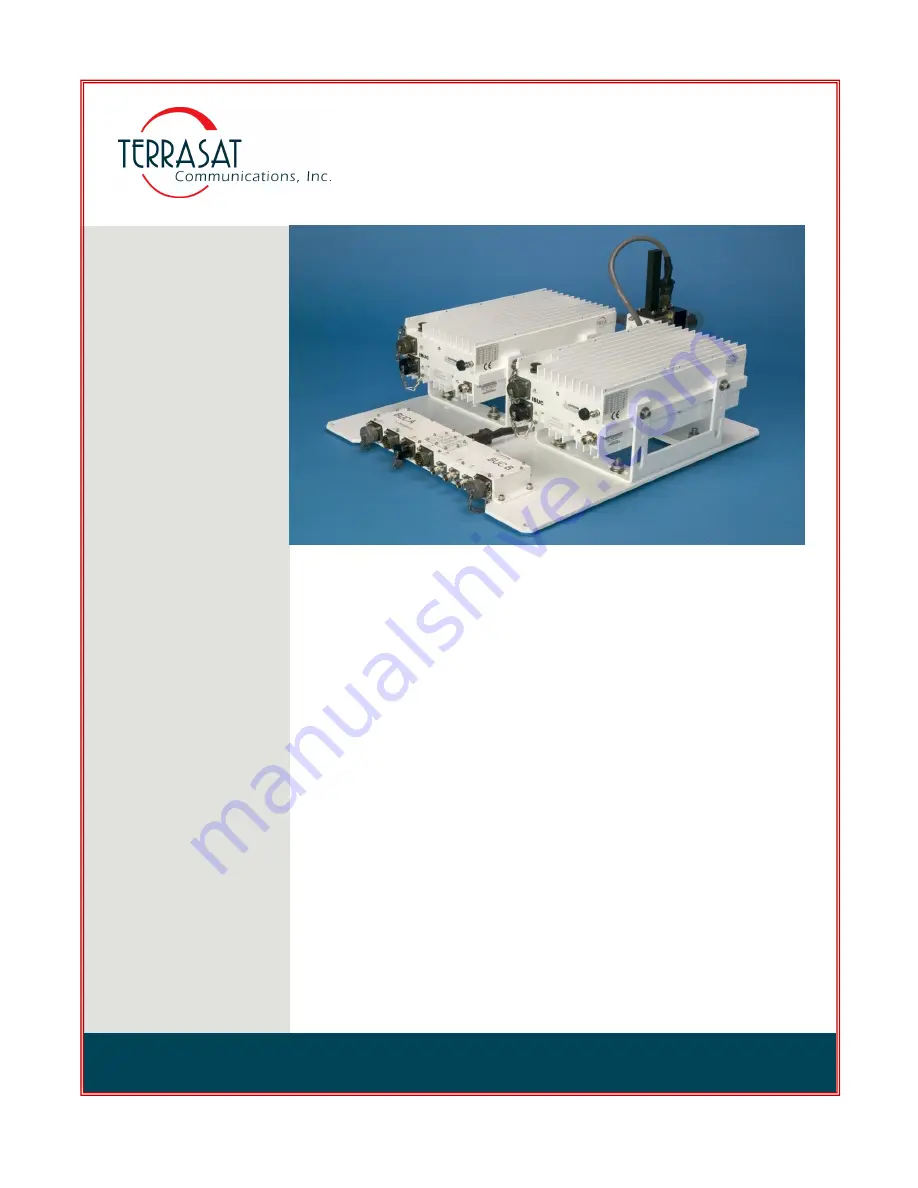 Terrasat Rx 1+1 Operation Manual Download Page 167