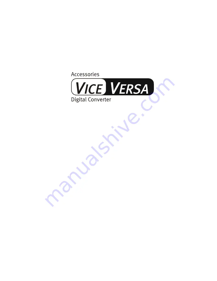 TerraTec ViceVersa Manual Download Page 1