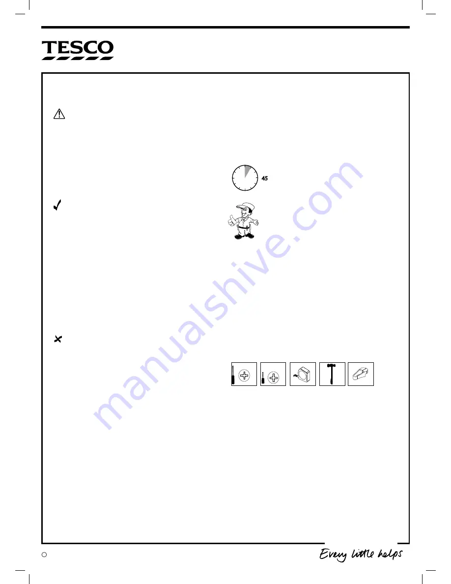 Tesco 129-2076 - BEECH Assembly Instructions Manual Download Page 2