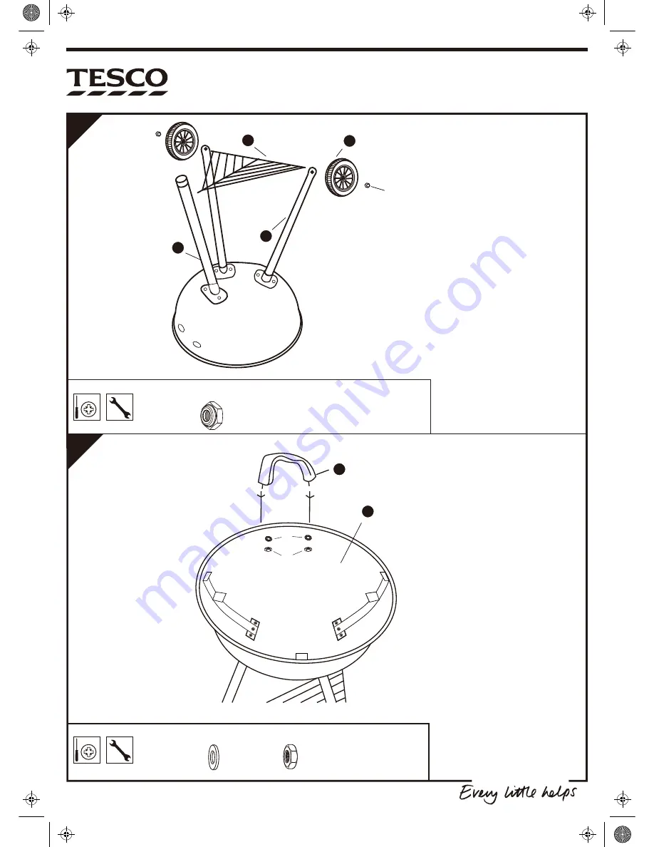 Tesco 46cm Kettle Assembly Instructions Manual Download Page 8