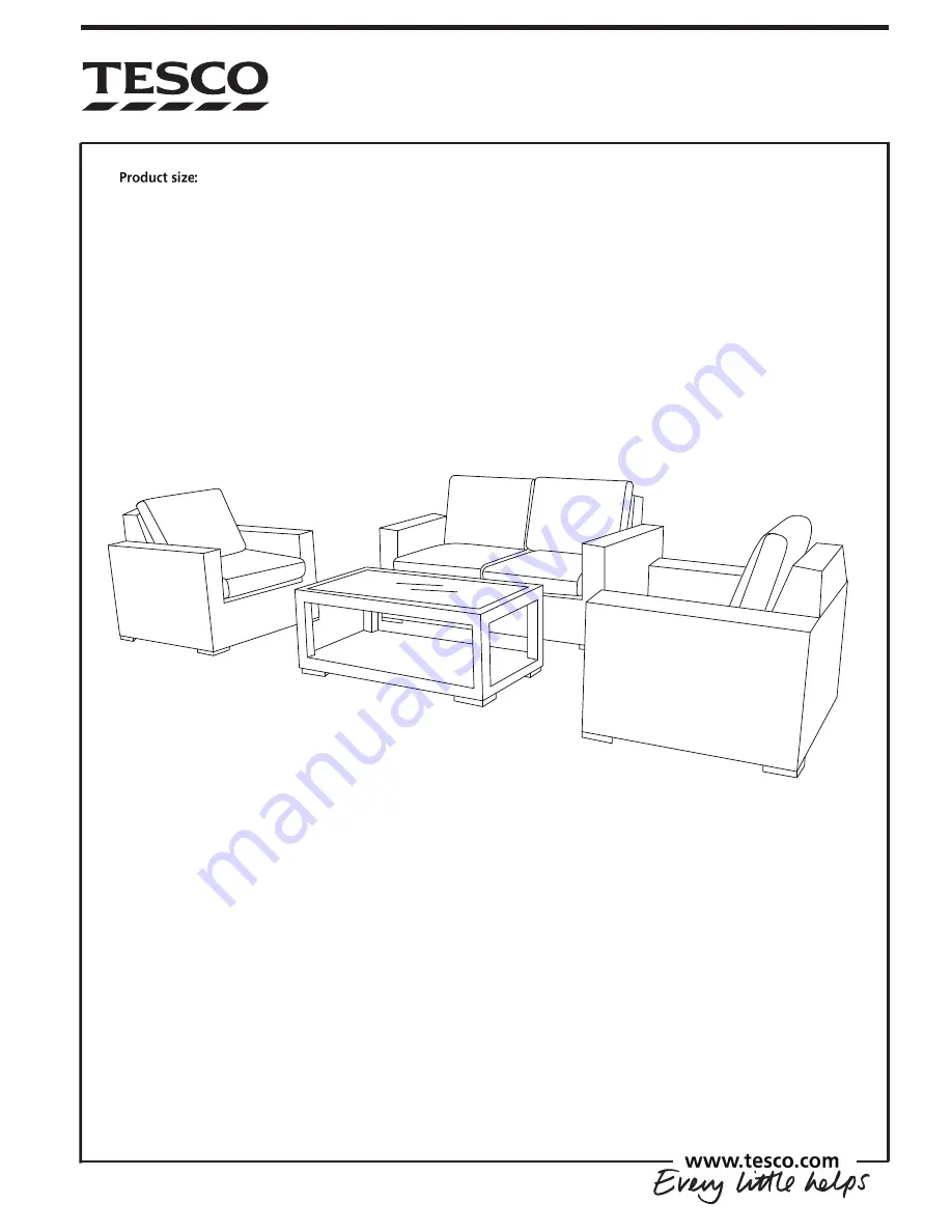 Tesco Oxford Assembly Instructions Download Page 1